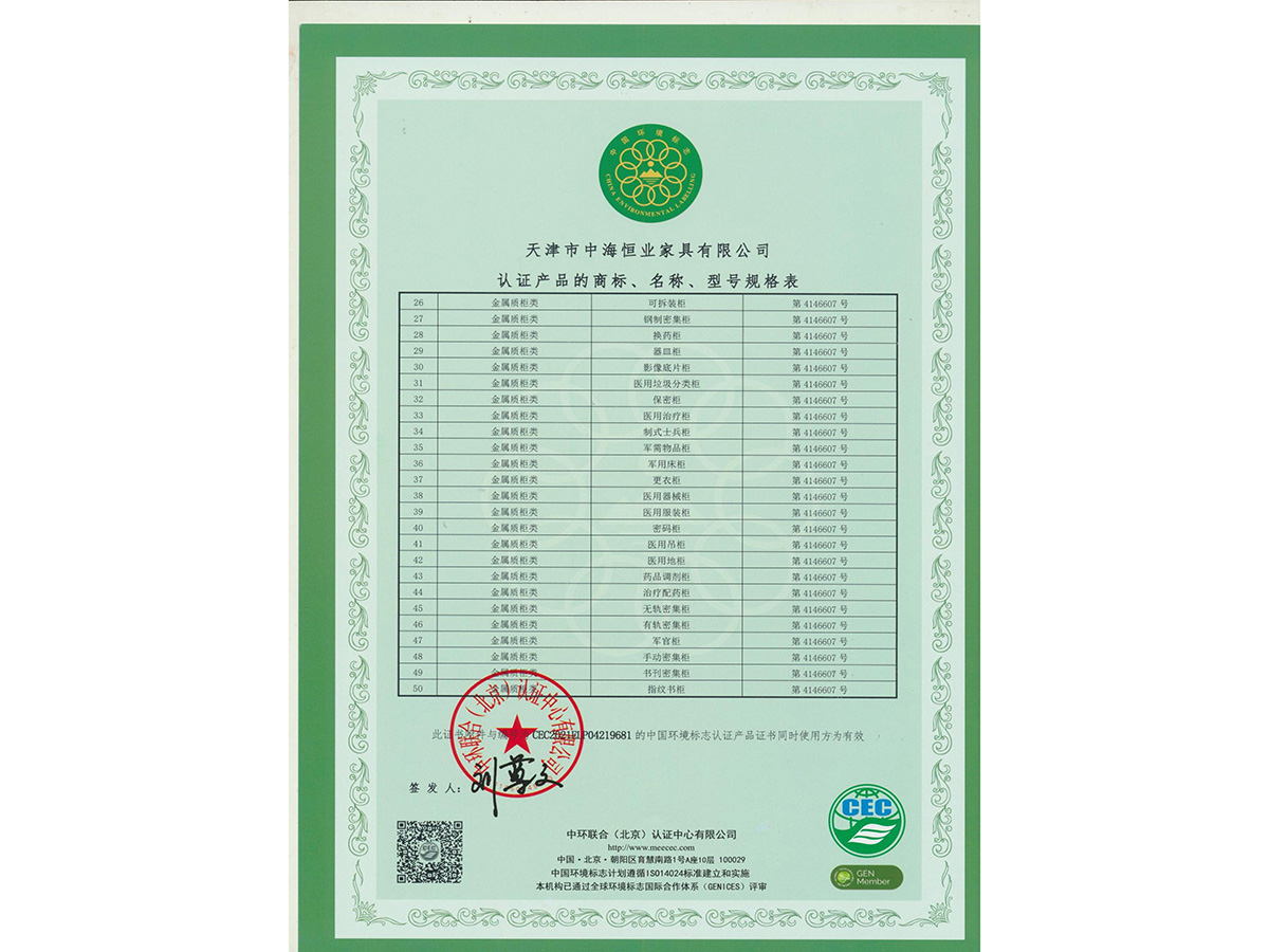 2023-4-22颁发中海恒业十环年度监督认证证书
